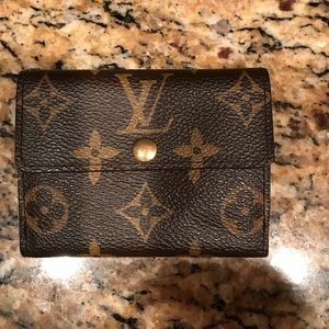 Louis Vuitton Monogram Porte Monnaie Plat Wallet